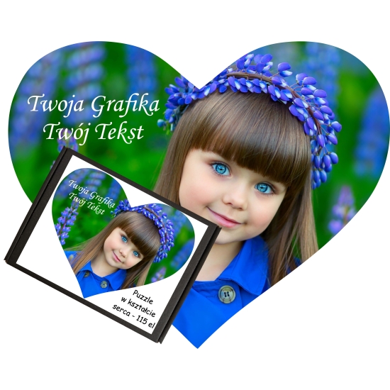 Puzzle Foto z Dowolnym Nadrukiem Zdjęciem Napisem Grafiką Logo A4 110 el